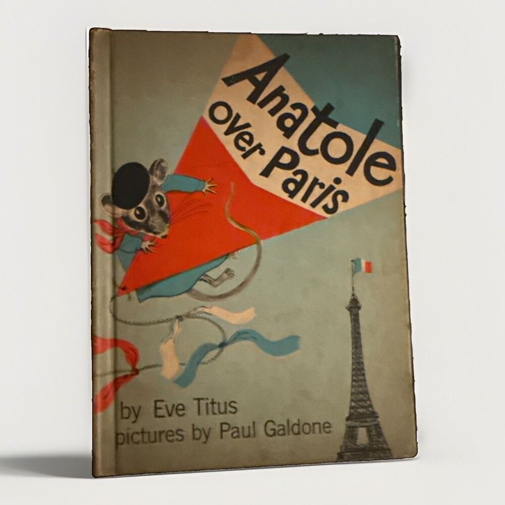 Vintage 1961 Anatole Over Paris by Eve Titus Hardcover Book